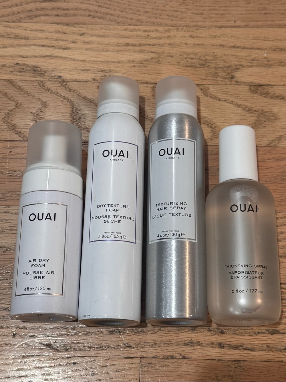 OUAI Styling Set — Foams, Texture Spray, Thickening Mist